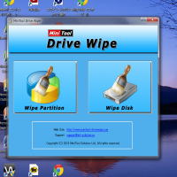 Mini tool drive wipe画面